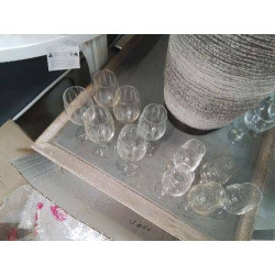 LOT 6 VERRES BALLONS DÉCOR...