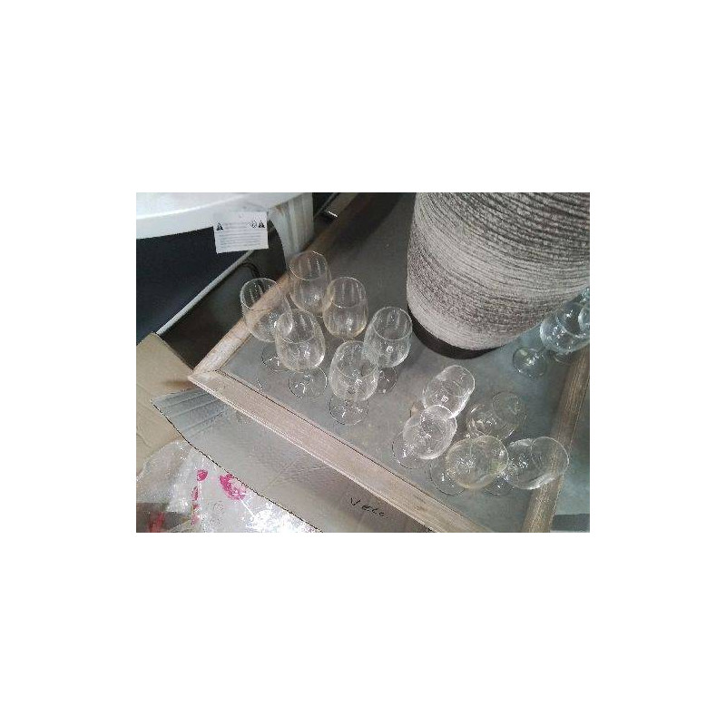 LOT 6 VERRES BALLONS DÉCOR POINTS