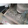 LOT 6 VERRES BALLONS DÉCOR POINTS