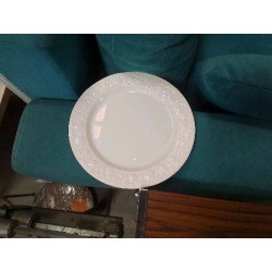 PLAT ROND DECOR FRUOTS BLC