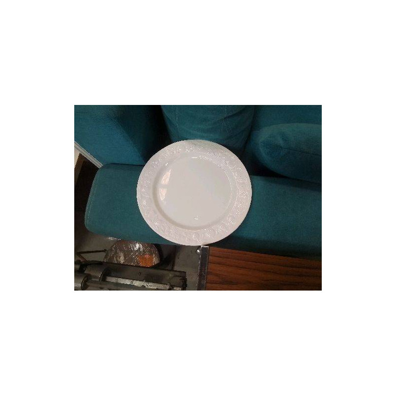 PLAT ROND DECOR FRUOTS BLC
