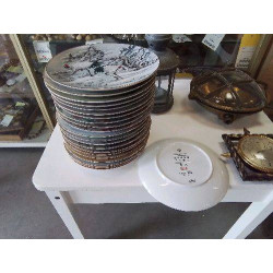 ASSIETTE DECO OISEAUX JAPONAISE 