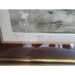 LITHO ARBRE BATEAU 63/90 TOUR DORÉ 