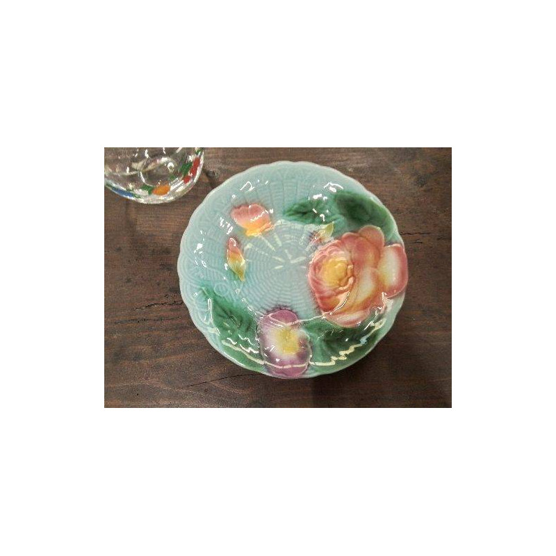 COUPE A FRUIT CENTRE TABLE CÉRAMIQUE DECO FLEUR 