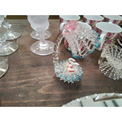 DECO CYGNES VERRE SOUFFLÉ 