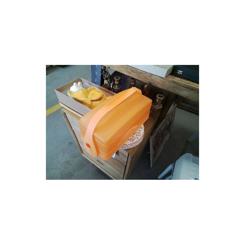 BOITE TRANSPORT CAKE ORANGE TUPPERWARE 