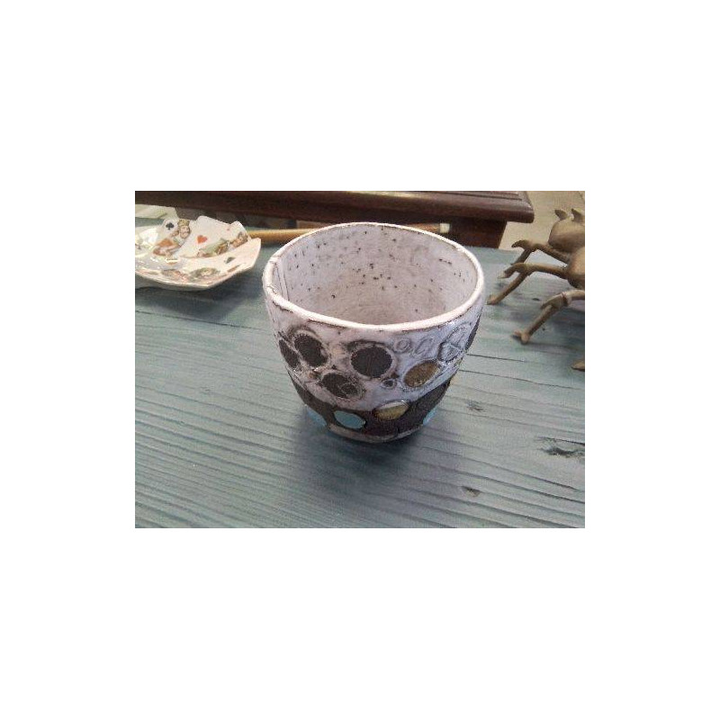 POT TERRE ÉMAILLÉE RAKU