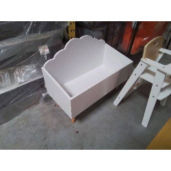 BAC DE RANGEMENT JOUETS BLANC