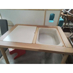 TABLE DOUBLE BACS À LEGO 