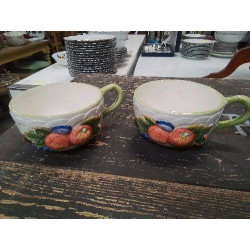 DUO TASSES GM DECO FRUITS 