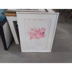 AQUARELLE FLAMANT ROSE