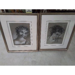 LITHOGRAPHIE CRAYON VISAGE...