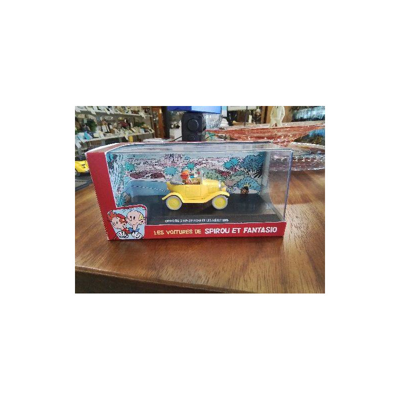 VOITURE SPIROU FANTASIO AVEC BOITE