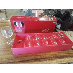 LOT DE 6 VERRES CRISTAL...