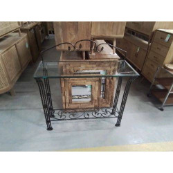 CONSOLE FF VERRE 104X40X87