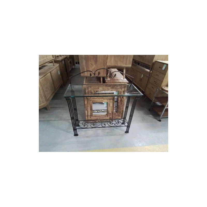 CONSOLE FF VERRE 104X40X87