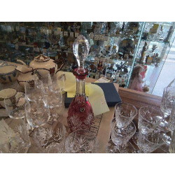 CARAFE CRISTAL ROSE