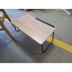 PLATEAU A LIT  PETIT DEJ OU ORDI FAUX BOIS METAL