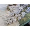 SERVICE A MOKA LIMOGES HAVILAND FLEURS BLEUES