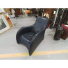 FAUTEUIL CUIR NOIR LOGE GERARD VAN DEN BERG MONTIS