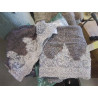 ENS DRAP DE BAIN COUL DENTELLE + 2 SERVIETTES PM ACCESSOIRES