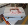 COFFRE PM BOIS RELOOKE DECOR VINTAGE