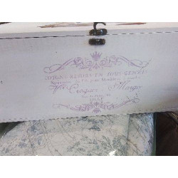 BOITE RECT BOIS GM DE OF VINTAGE COUTURE