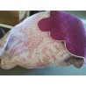 PLAID 130/150CM TOILE DE JOUY ROSE / MAUVE