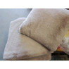 PLAID FAUSSE FOURRURE MARRO GLACE +2 COUSSINS RESERVE