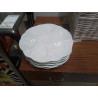 LOT 6 ASSIETTES À HUÎTRES BLANCHES 