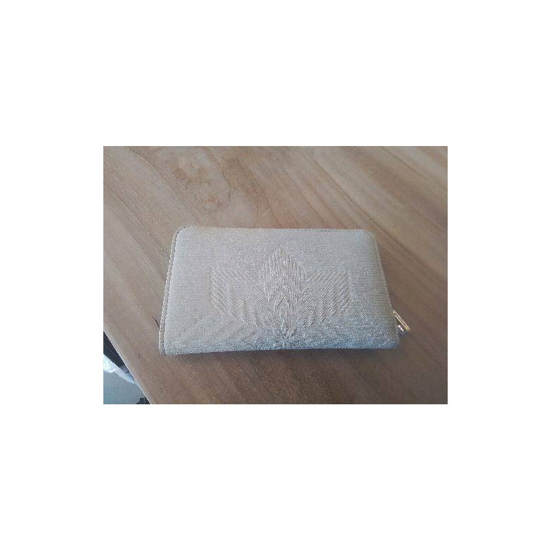 PORTE CARTE MONNAIE DESIGUAL BEIGE