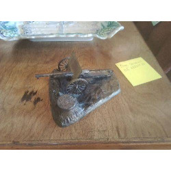 ENCRIER BRONZE RICHZER OU RICHER SANS SOCLE EN L ETAT