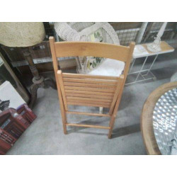 CHAISE PLIANTE HETRE CLAIR