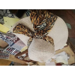 CHAPEAU FEMME PAILLE ROND...