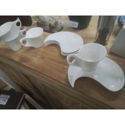 LOT 4 TASSES BLANCHES 