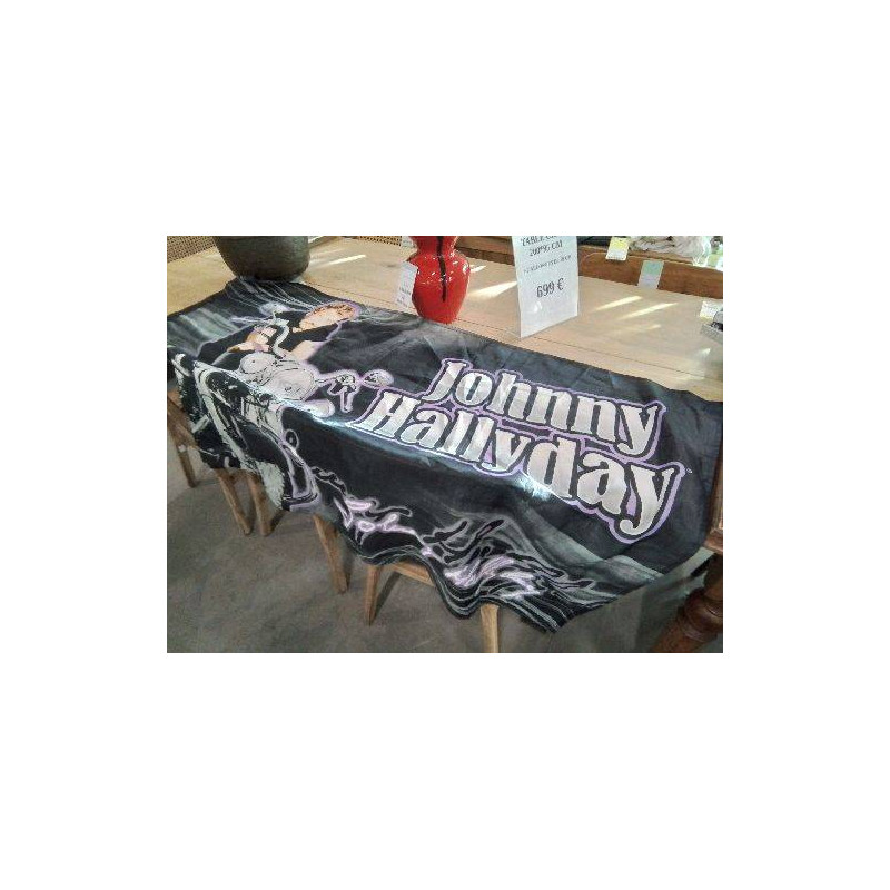 BANNIERE JOHNNY HALLYDAY DRAPEAU
