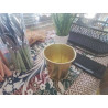 CACHE POT OR DAIDAI ET LIERRE SYNTHETIQUE