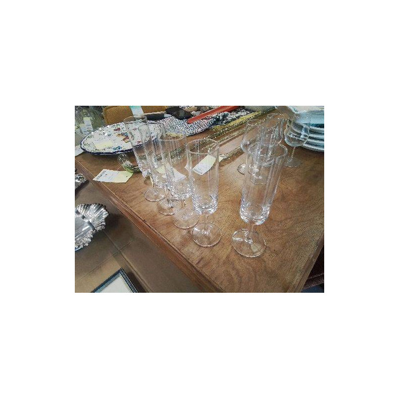 LOT 5 FLUTES CRISTAL 