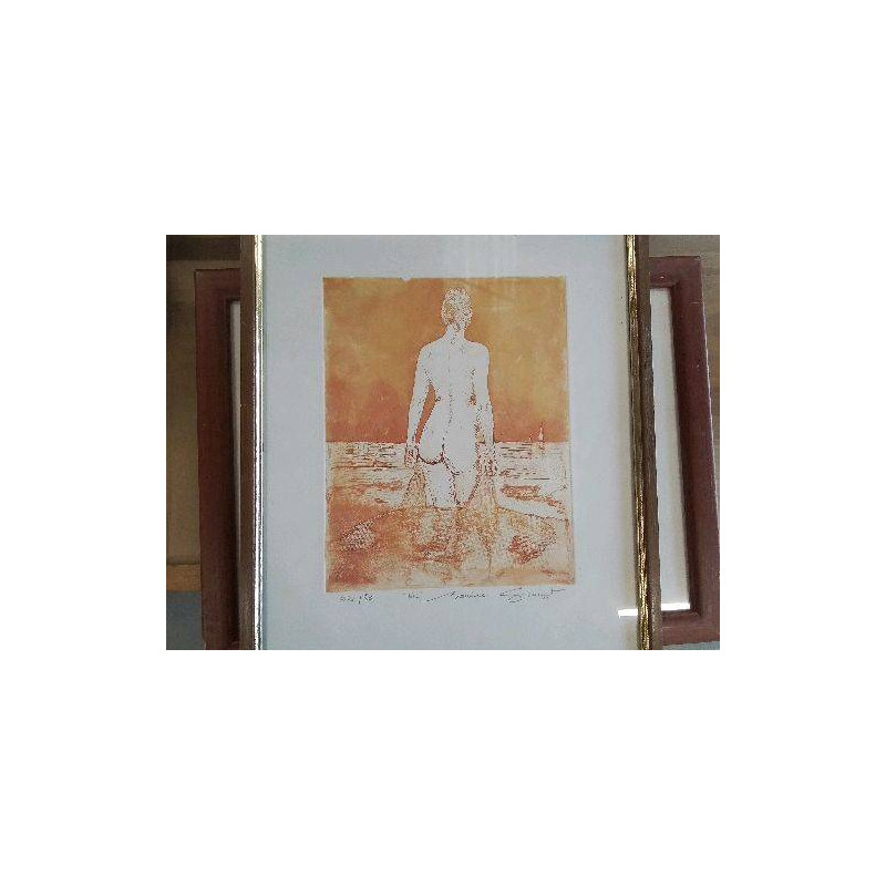 LITHOGRAPHIE NU MAURICE GRANET