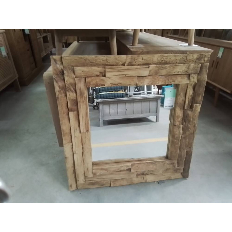 MIROIR TECK 80/80 CM
