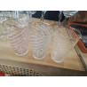 LOT 3 VERRES A JUS VINTAGE RAYÉS 2 COULEURS