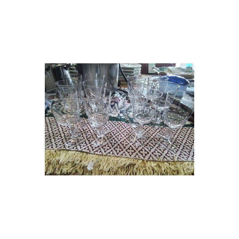 LOT 6 PETITS VERRES CRISTAL BACCARAT PORTO
