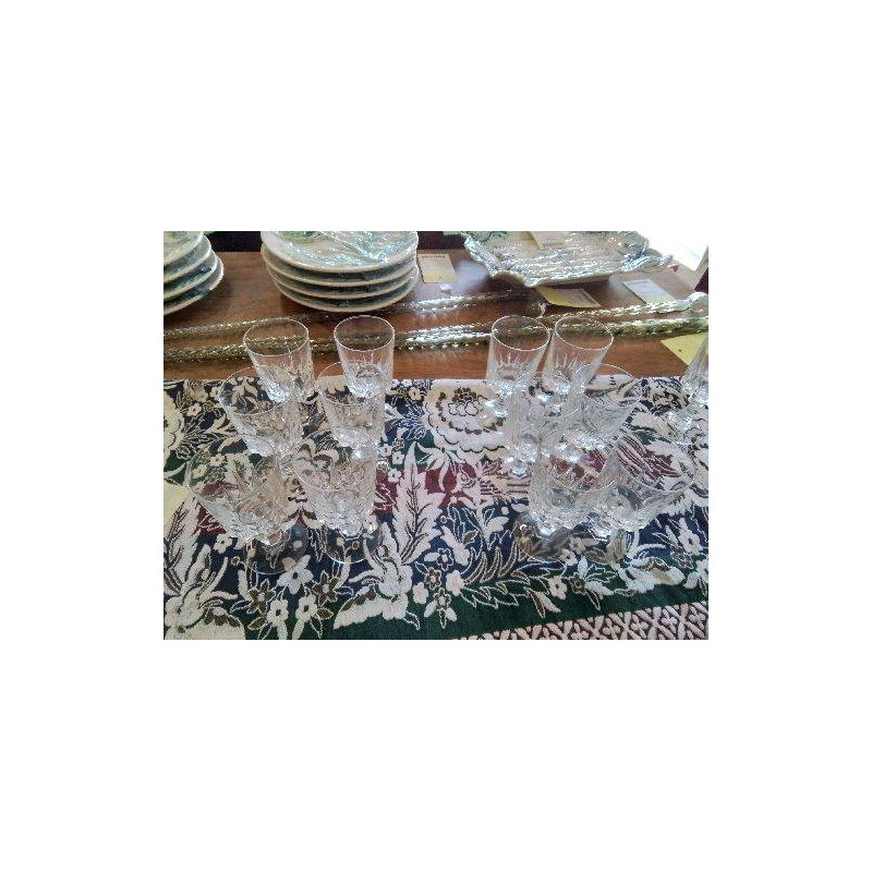 LOT 6 VERRES A PIED CRISTAL PORTO