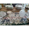 SERVICE CARAFE ET 8 VERRES A LIQUEUR CRISTAL DE PARIS GRAVÉS