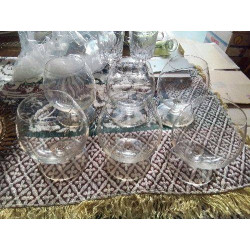 LOT 6 VERRES A COGNAC...