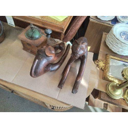 STATUETTE SINGE BOIS