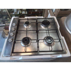 PLAQUE 4 FEUX GB INOX + ACC