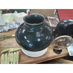  VASE ÉMAILLÉ VERT GM