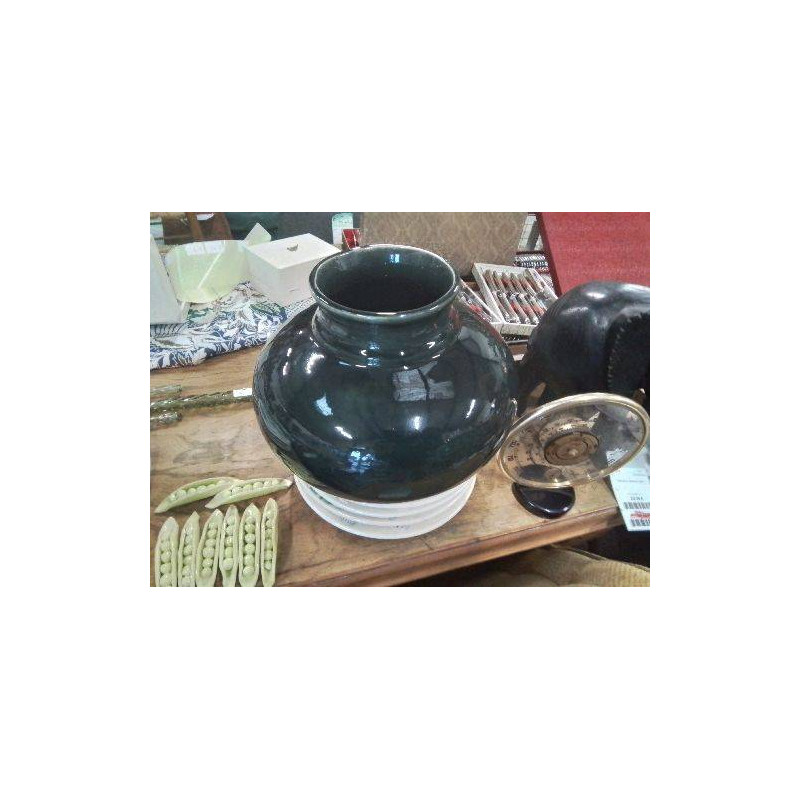  VASE ÉMAILLÉ VERT GM