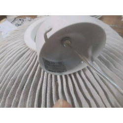 LAMPE SUSPENSION BOULE PLISSEE PEINTE BLANC ARTURO ALVAREZ